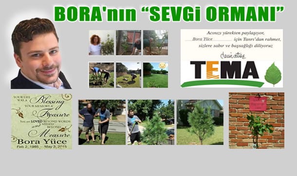 Her ülkede ‘Bora Yüce’ için ağaç dikiliyor